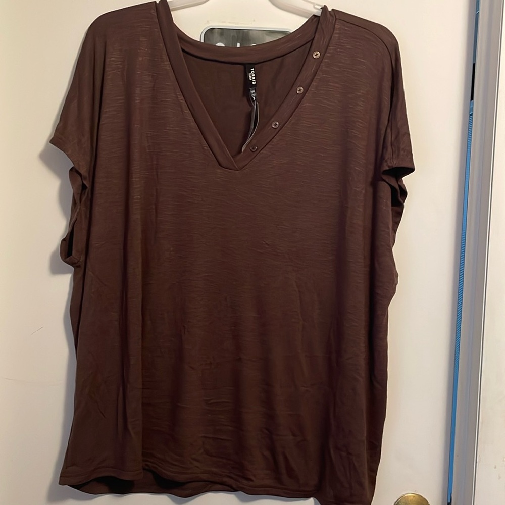 NWT brown short sleeve